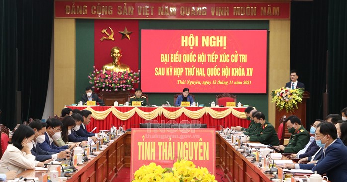 Đại biểu Quốc hội tỉnh Thái Nguyên tiếp xúc cử tri sau Kỳ họp thứ hai,  Quốc hội khoá XV