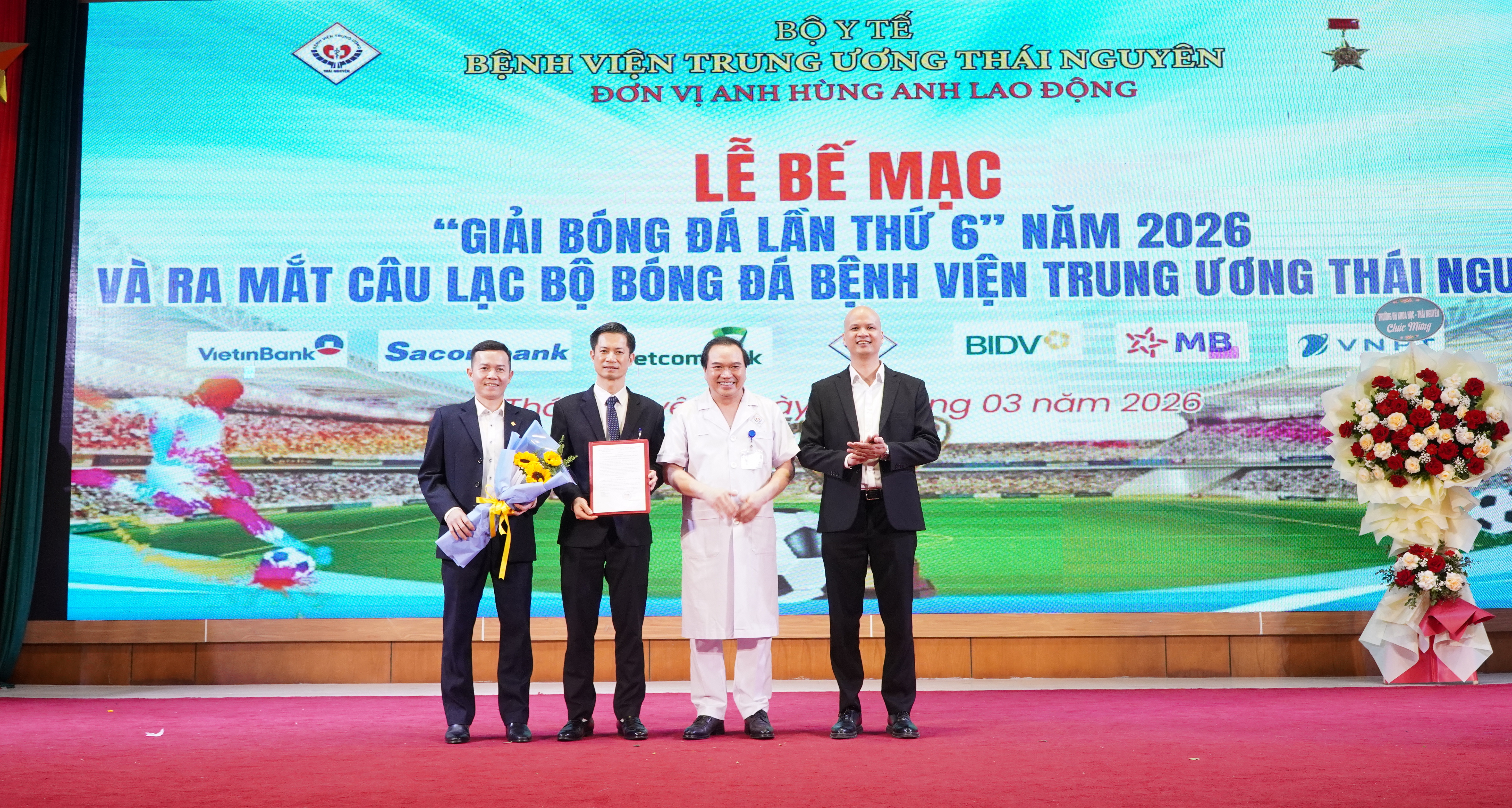 Đội bóng đá Bệnh viện Trung ương Thái Nguyên: TIẾP TỤC BẢO VỆ THÀNH CÔNG CHIẾC CÚP VÔ ĐỊCH