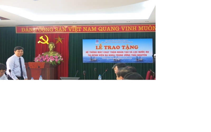 Tổng công ty Cổ phần Khoan và Dịch vụ Khoan Dầu khí – Tập đoàn Dầu khí Quốc gia Việt Nam tặng hệ thống trang thiết bị y tế cho Bệnh viện ĐKTW Thái Nguyên